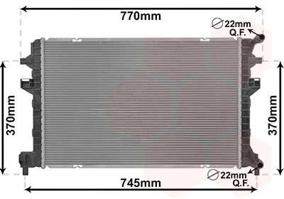 Radiateur, refroidissement du moteur - 03012705