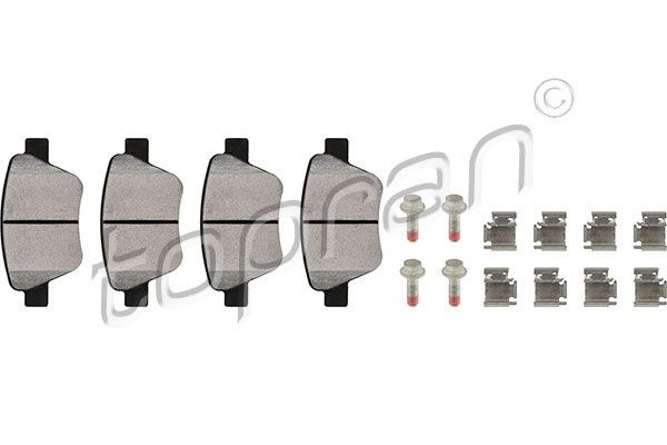 Kit de plaquettes de frein, frein à disque - 114 377