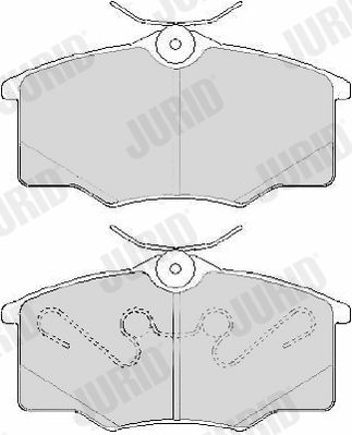 Kit de plaquettes de frein, frein à disque - 573635J