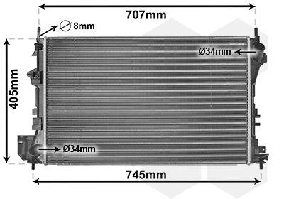 Radiateur, refroidissement du moteur - 37002338