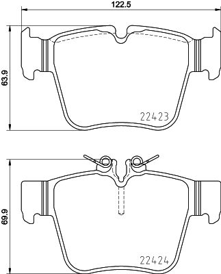 Kit de plaquettes de frein, frein à disque - 8DB 355 024-991