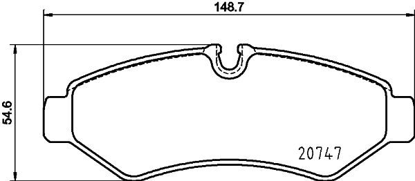 Kit de plaquettes de frein, frein à disque - 8DB 355 036-861
