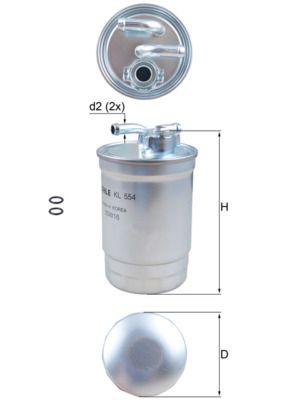 Filtre à carburant - KL 554D