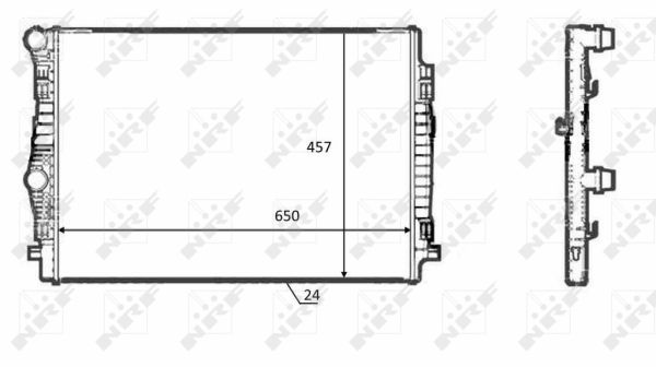 Radiateur, refroidissement du moteur - 58392