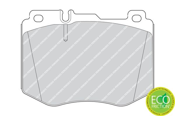 Kit de plaquettes de frein, frein à disque - FDB4608