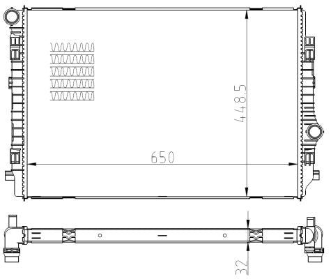 Radiateur, refroidissement du moteur - 550081