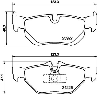 Kit de plaquettes de frein, frein à disque - 8DB 355 011-301