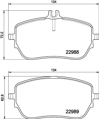 Kit de plaquettes de frein, frein à disque - 8DB 355 037-961