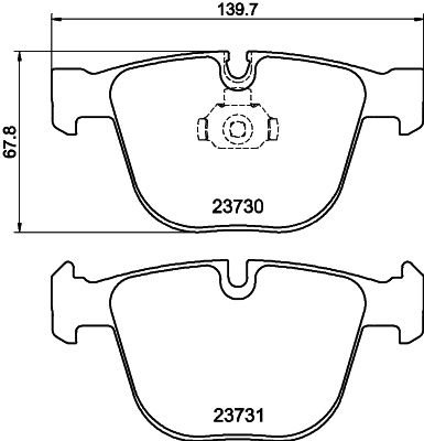 Kit de plaquettes de frein, frein à disque - 8DB 355 010-751
